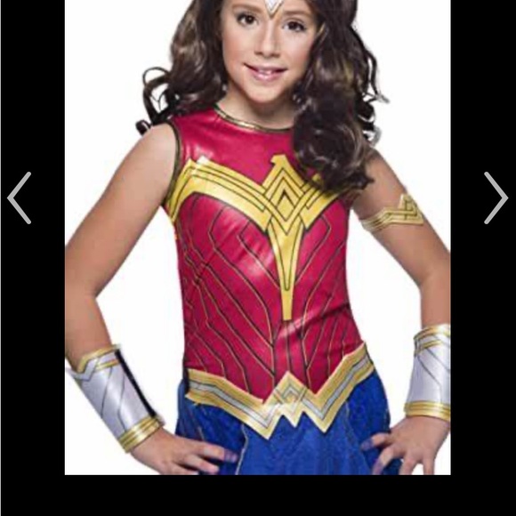 Rubie's WW84 Wonder Woman Costume Child Size L dress and tiara - Picture 3 of 6